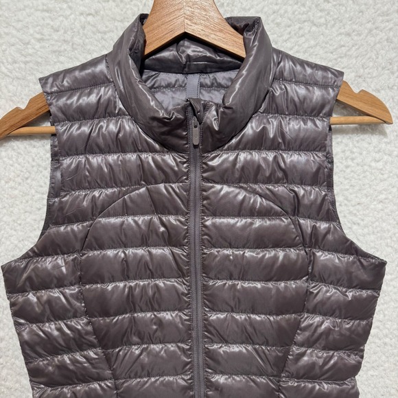 Lululemon Womens Sz 4 Pack it Down Goose Puffer Packable Vest Shiny Olive Brown‎ - Picture 4 of 15